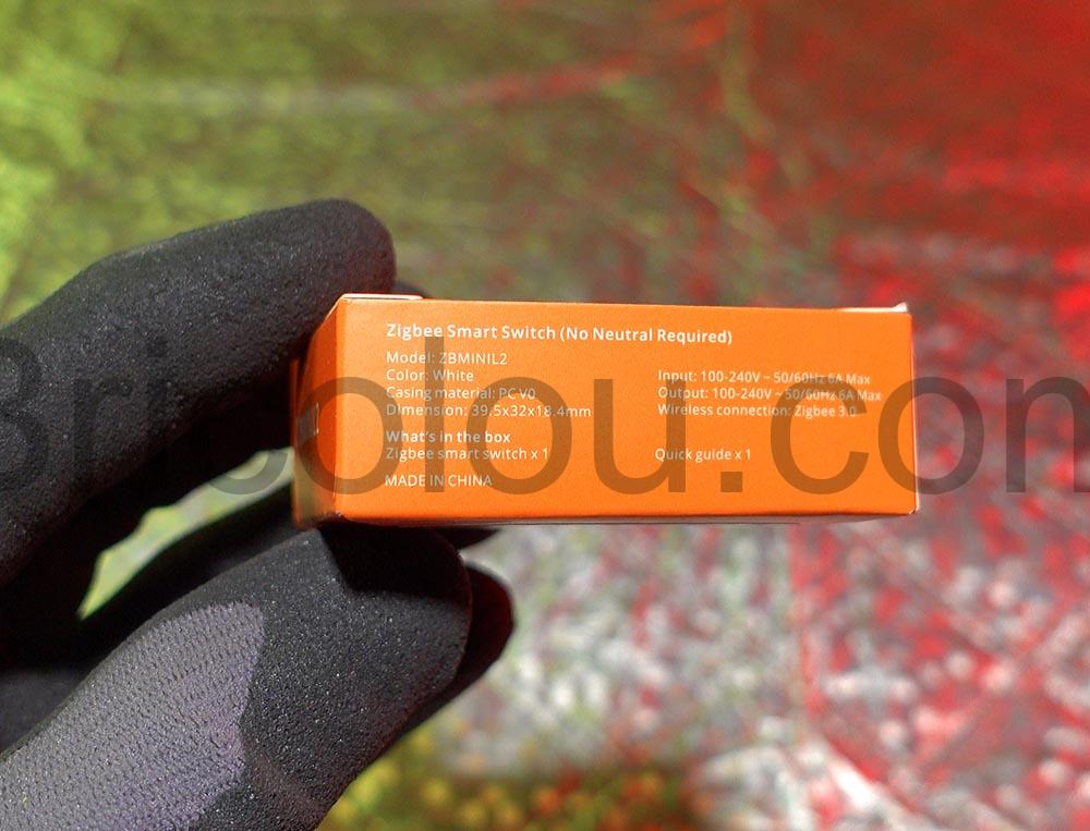 SONOFF ZBMINIL2 ZigBee Interrupteur Sans Fil 6A1440W caracteristiques SONOFF ZBMINIL2 ZigBee Interrupteur Sans Fil 6A1440W caracteristiques