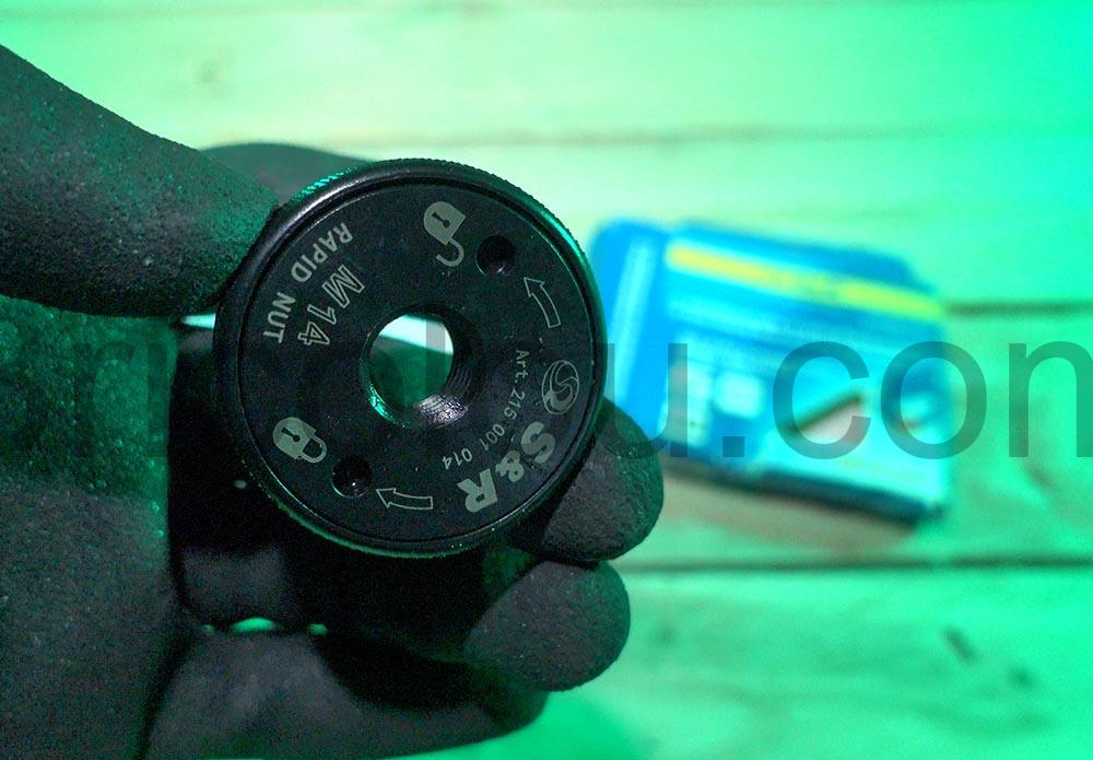 SR Ecrou Serrage Rapide M14 disque Meuleuse dessus S&R Ecrou Serrage Rapide M14 disque Meuleuse dessus