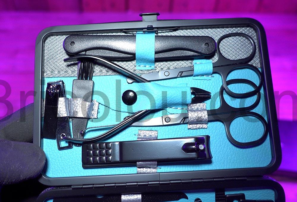 kit Manucure Pedicure peau Ensemble Coupe Ongles Trousse belonlink cote kit Manucure Pédicure peau Ensemble Coupe-Ongles Trousse belonlink coté