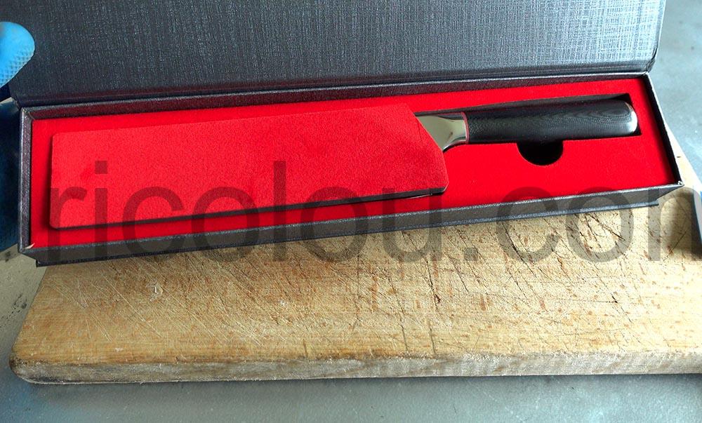 oFuun Couteau Cuisine Japonais Nakiri Acier Damas large protection oFuun Couteau Cuisine Japonais Nakiri Acier Damas large protection