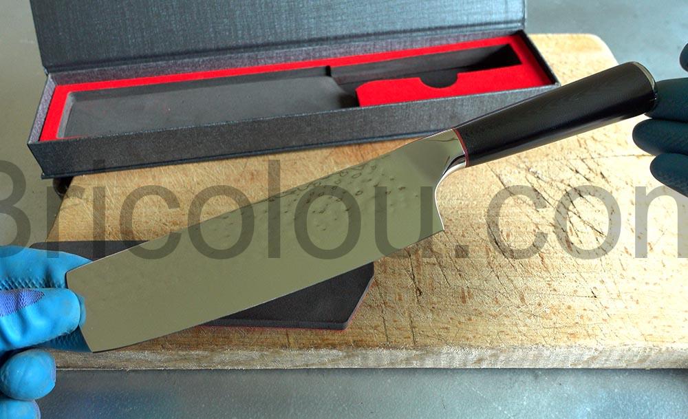 oFuun Couteau Nakiri Cuisine Japonais Acier Damas large aspect oFuun Couteau Nakiri Cuisine Japonais Acier Damas large aspect