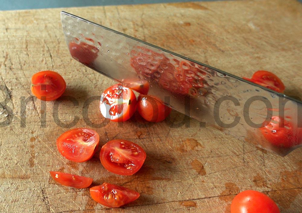 oFuun Nakiri Couteau Cuisine Japonais Acier Damas large coupe oFuun Nakiri Couteau Cuisine Japonais Acier Damas large coupe