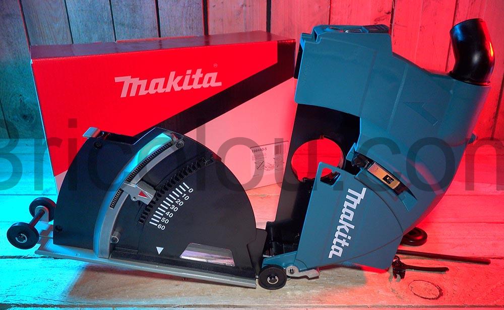 Makita carter aspiration poussiere beton disqueuse 230 198440 5 ouverte Makita carter aspiration poussière béton disqueuse 230 198440-5 ouverte