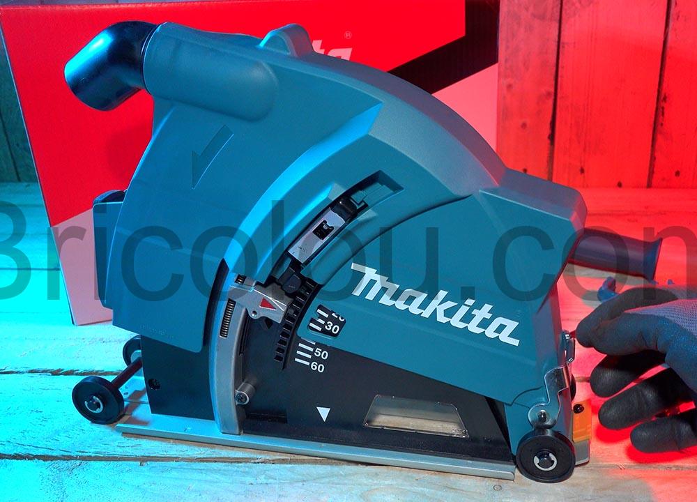 Makita carter aspiration poussiere beton disqueuse 230 198440 5 reglage Makita carter aspiration poussière béton disqueuse 230 198440-5 reglage