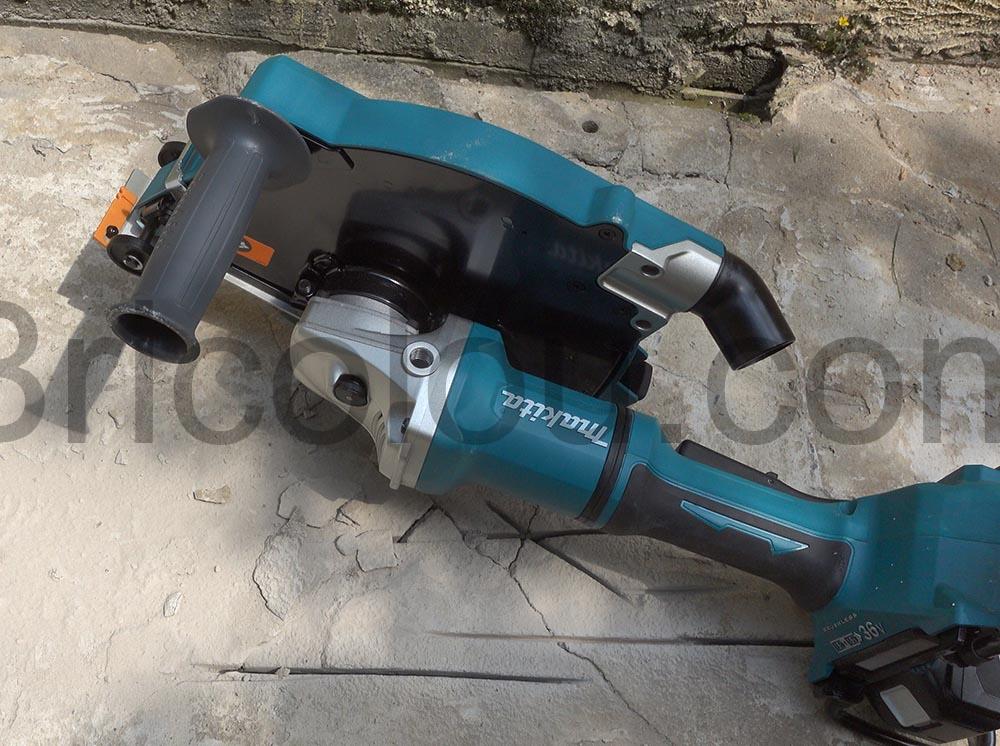 Makita carter aspiration poussiere beton disqueuse 230 sol Makita carter aspiration poussière béton disqueuse 230 sol