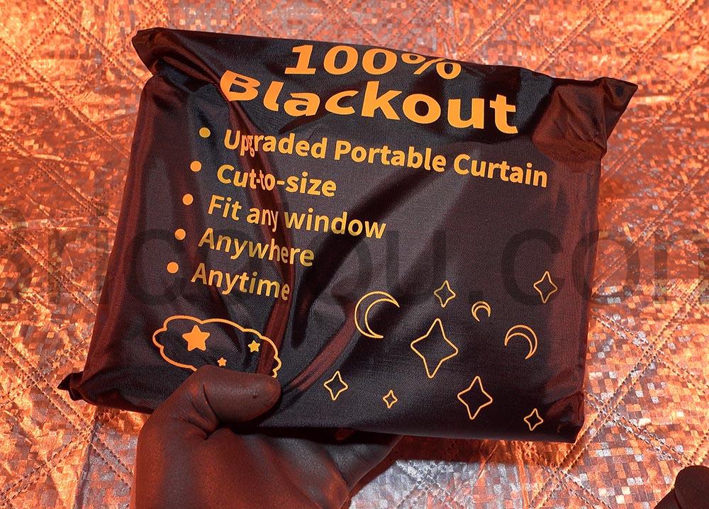 Rideau plastique noir occultant opaque fenetre LUCMO pochette Rideau plastique noir occultant opaque fenĂȘtre LUCMO pochette