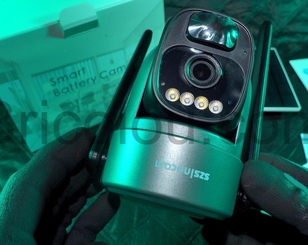 Szsinocam LTE Camera Surveillance Solaire 2.5K PTZ Nocturne avant Szsinocam LTE Caméra Surveillance Solaire 2.5K PTZ Nocturne avant