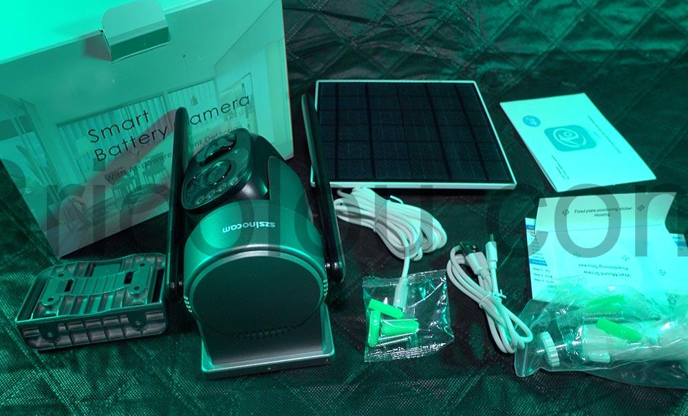 Szsinocam LTE Camera Surveillance Solaire 2.5K PTZ Nocturne Szsinocam LTE Caméra Surveillance Solaire 2.5K PTZ Nocturne