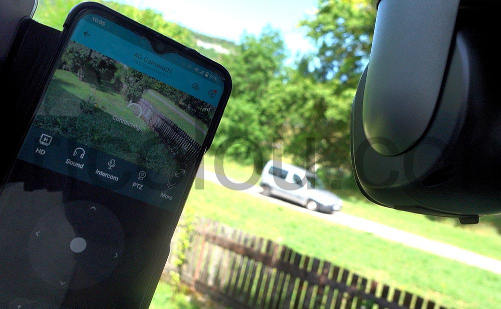 Szsinocam LTE Camera Surveillance Solaire 2.5K PTZ connecting Szsinocam LTE Caméra Surveillance Solaire 2.5K PTZ connecting