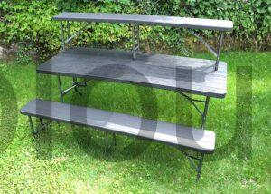 Table appoint pliante plastique IZTOSS banc pliable vide grenier jardin présentoir