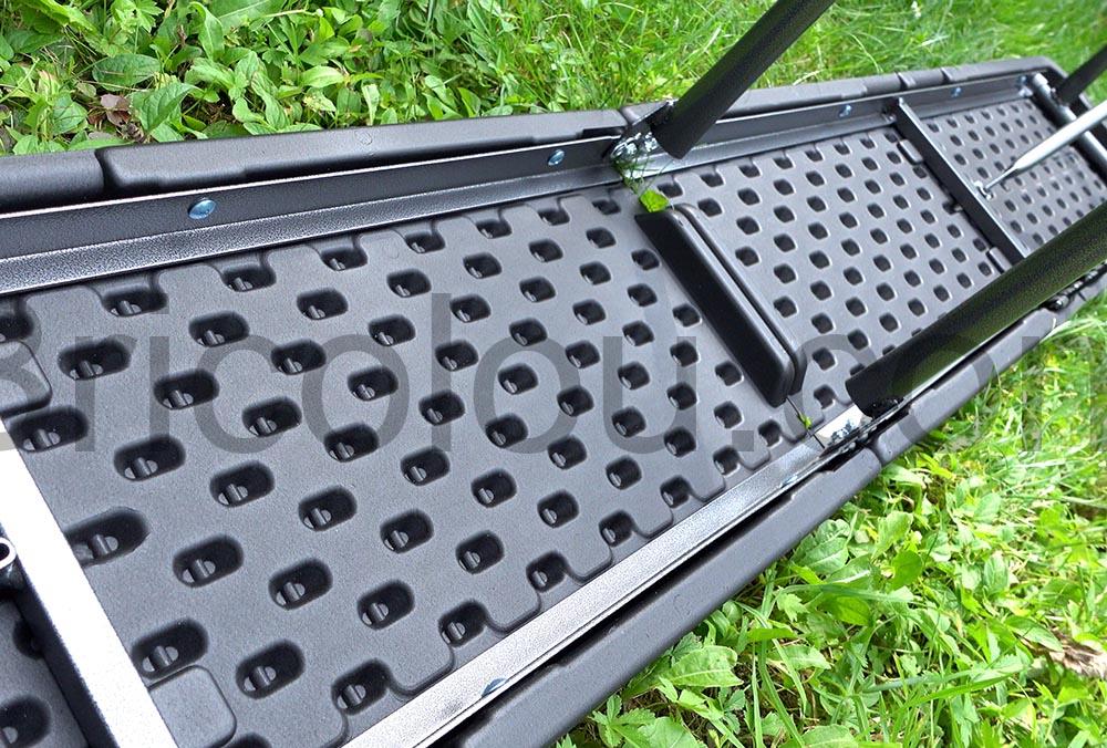 Table appoint pliante plastique IZTOSS banc pliable vide grenier jardin Table appoint pliante plastique IZTOSS banc pliable vide grenier jardin