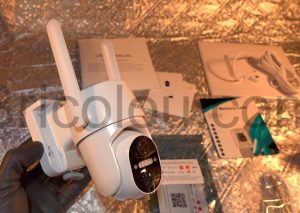 Tzziel 4G LTE Caméras Surveillance Solaire PTZ 2K antenne