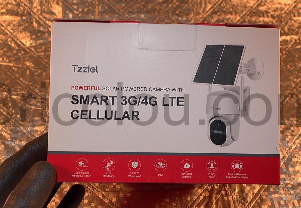 Tzziel 4G LTE Cameras Surveillance Solaire PTZ 2K boite Tzziel 4G LTE Caméras Surveillance Solaire PTZ 2K boite