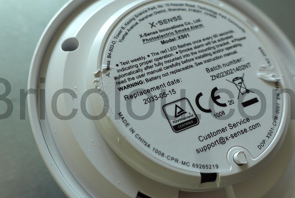 X Sense Mini Detecteur Incendie Fumee 10 Ans XS01 remplacement X-Sense Mini Détecteur Incendie Fumée 10 Ans XS01 remplacement