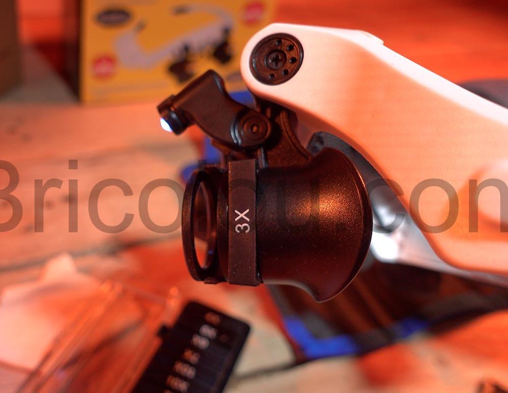 lunette loupe Loupe Serre tete LED Lentille Interchangeable precision lumere lunette loupe Loupe Serre-tête LED Lentille Interchangeable précision lumère