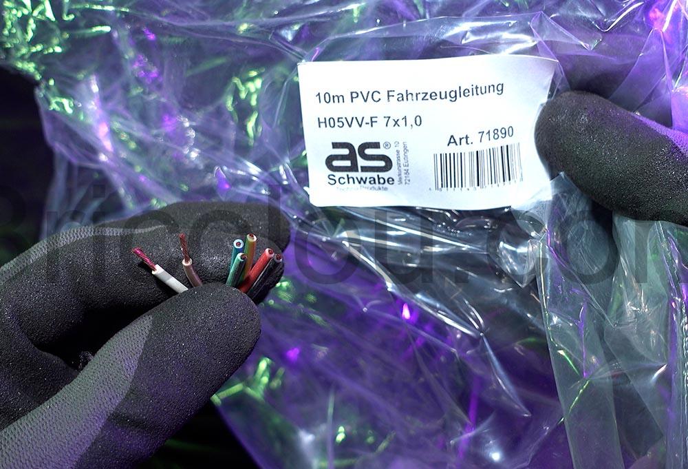 AS Schwabe Cable automobile 7 conducteurs remorque caravane Noir 78190 AS Schwabe Câble automobile 7 conducteurs remorque caravane Noir 78190