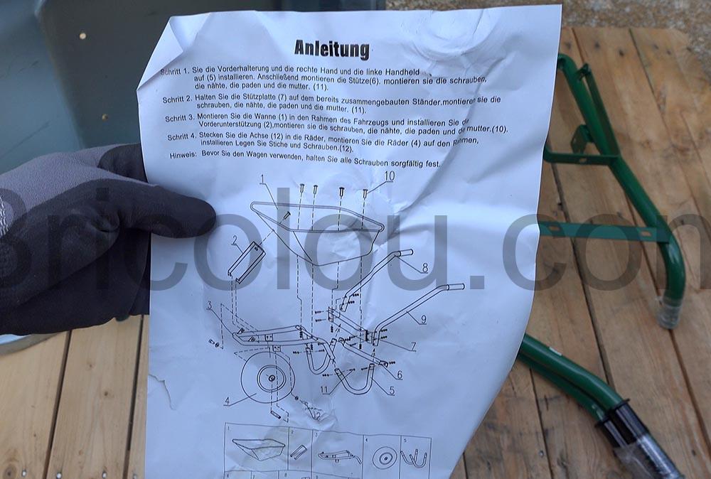 Assemblage Brouette 100L jardinage AIRAJ documentation Assemblage Brouette 100L jardinage AIRAJ documentation