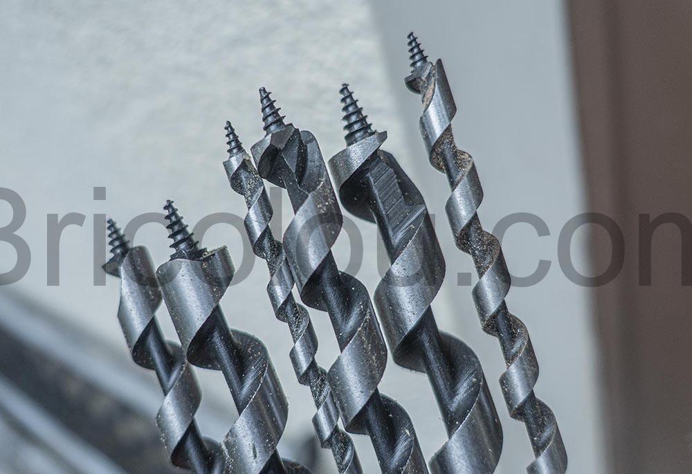 Jeu longues Meches Bois Helicoidales Flintronic queue Hexagonal metal Jeu longues Mèches Bois Hélicoïdales Flintronic queue Hexagonal métal