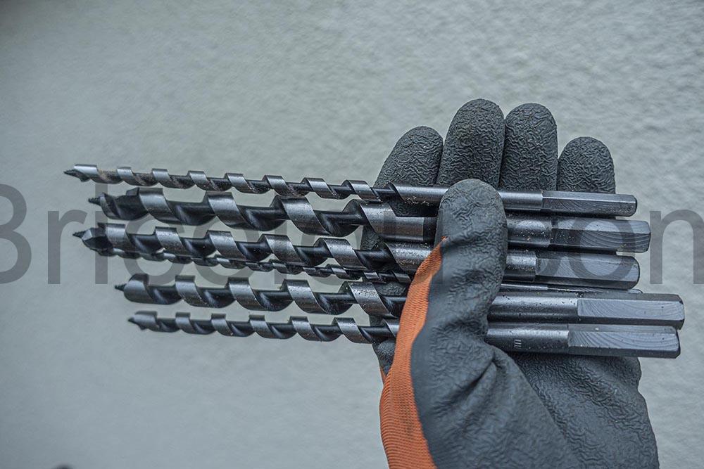 Jeu longues Meches Bois Helicoidales Flintronic queue Jeu longues Mèches Bois Hélicoïdales Flintronic queue Hexagonal