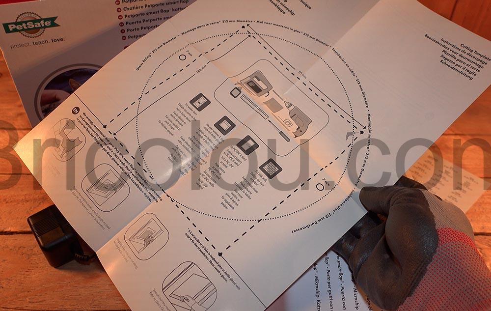 PetSafe Chatiere electronique Petporte gabarit PetSafe Chatière électronique Petporte gabarit