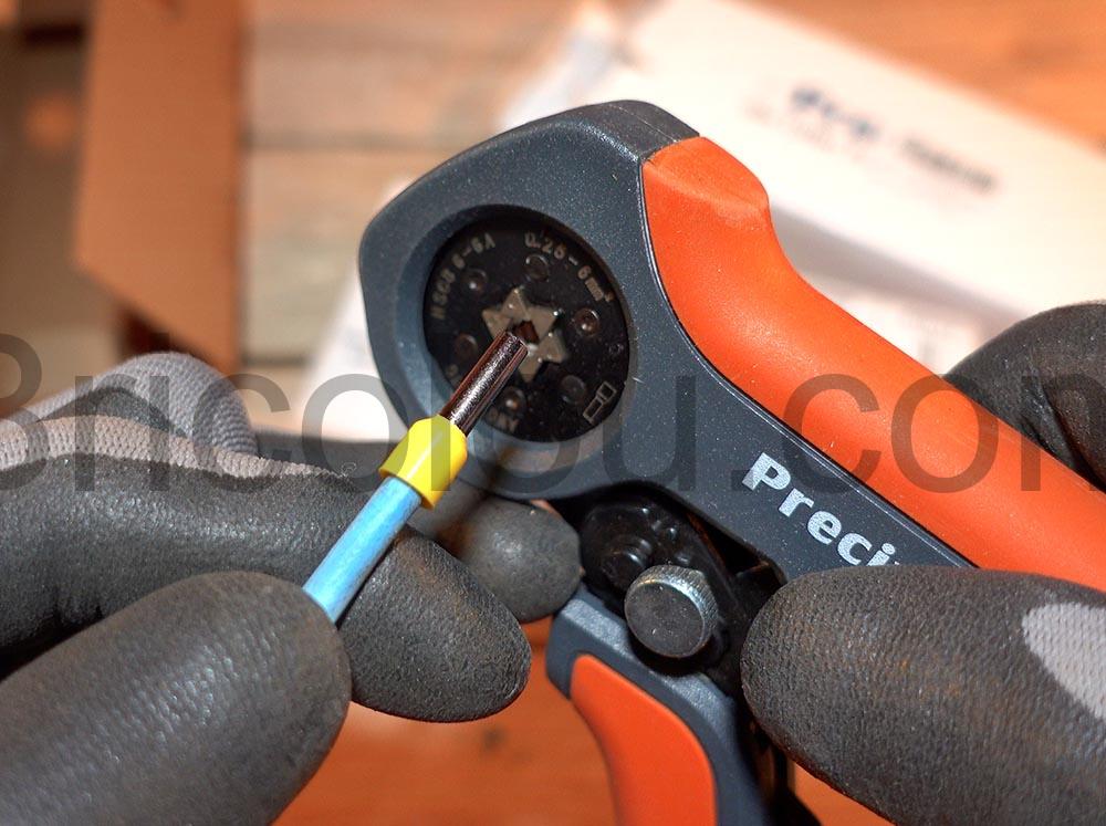 Pince a Sertir Hexagonal Preciva 0.25 6mm² HSC8 Sertisseuse cable Pince à Sertir Hexagonal Preciva 0.25-6mm² HSC8 Sertisseuse câble