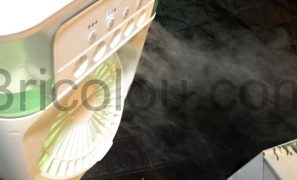 Unipampa Ventilateur Humidificateur brumisateur lumiere humidite Unipampa Ventilateur Humidificateur brumisateur lumière humidité