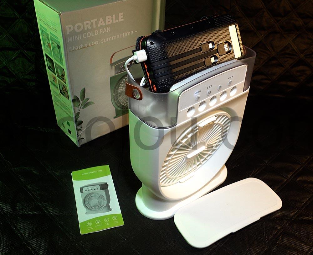 Unipampa Ventilateur Humidificateur brumisateur lumiere power bank Unipampa Ventilateur Humidificateur brumisateur lumière power bank