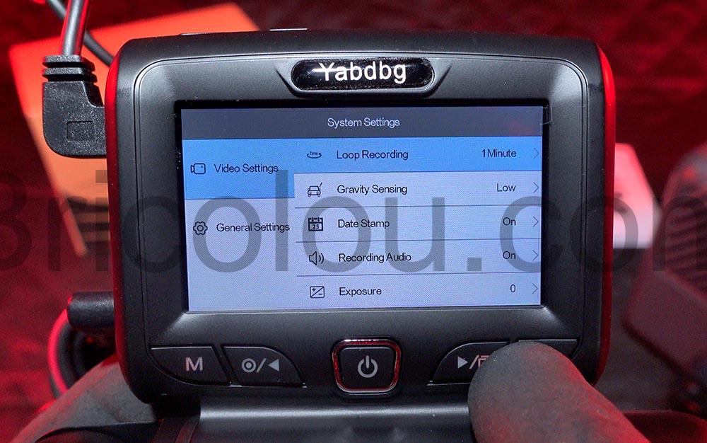 Yabdbg Dashcam Quad camera 18080p GPS 360 degres menu Yabdbg Dashcam Quad camera 18080p GPS 360 degrés menu