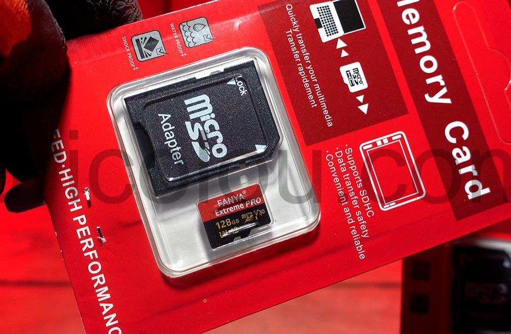 Carte microSD 128 Go et Adaptateur Fanya