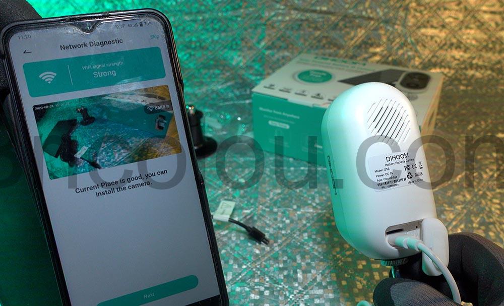 DIHOOM 2K Camera Surveillance WiFi Exterieure Solaire app DIHOOM 2K Caméra Surveillance WiFi Exterieure Solaire app