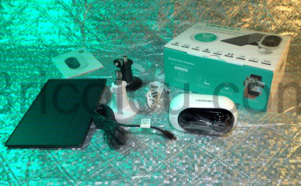 DIHOOM 2K Camera Surveillance WiFi Exterieure Solaire kit DIHOOM 2K Caméra Surveillance WiFi Exterieure Solaire kit