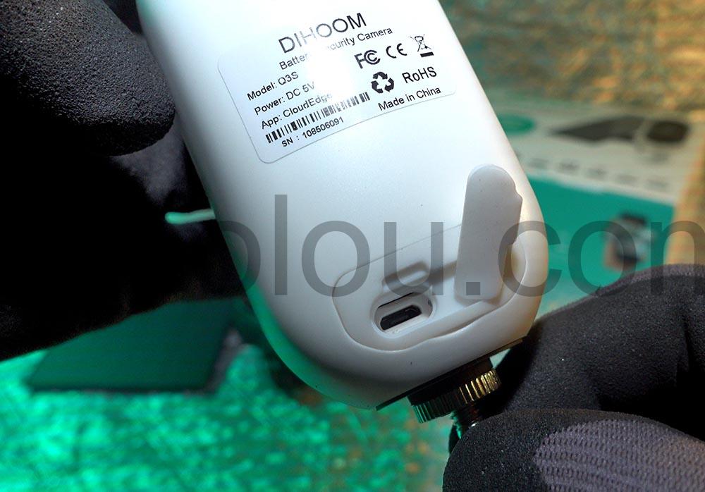 DIHOOM 2K Camera Surveillance WiFi Exterieure Solaire port usb DIHOOM 2K Caméra Surveillance WiFi Exterieure Solaire port usb