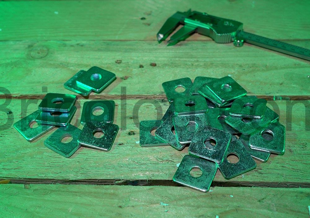 Keple M12 Rondelles plaque carree galvanisee zinguee DIN436 poubelle Keple M12 Rondelles plaque carrée galvanisée zinguée DIN436 poubelle