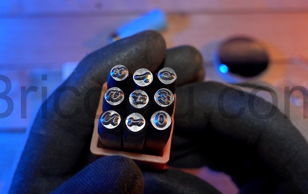 Kotsy Kit marteau poincon lettre a frapper numero Kotsy Kit marteau poinçon lettre à frapper numéro