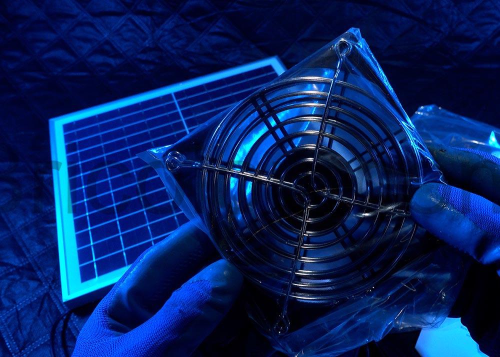 Neijiaer Kit Double Ventilateur panneau Solaire Double ventilation grille Neijiaer Kit Double Ventilateur panneau Solaire Double ventilation grille