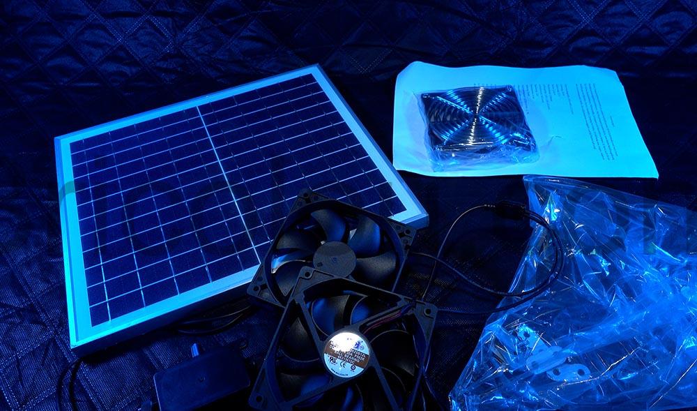 Neijiaer Kit Double Ventilateur panneau Solaire Double ventilation serre Neijiaer Kit Double Ventilateur panneau Solaire Double ventilation serre