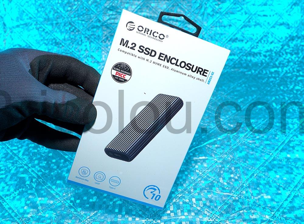Orico Boitier SSD M.2 NVMe 10Gbps USB3.2 GN2 Aluminium boite Orico Boîtier SSD M.2 NVMe 10Gbps USB3.2 GN2 Aluminium boite