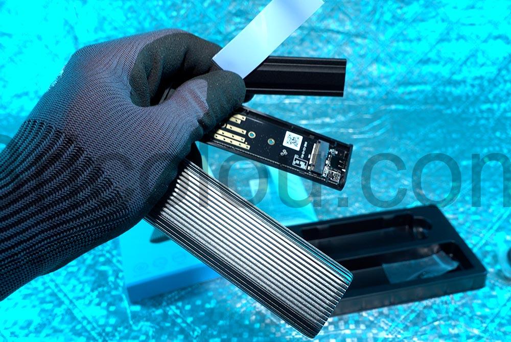 Orico Boitier SSD M.2 NVMe 10Gbps USB3.2 GN2 Aluminium contenu Orico Boîtier SSD M.2 NVMe 10Gbps USB3.2 GN2 Aluminium contenu