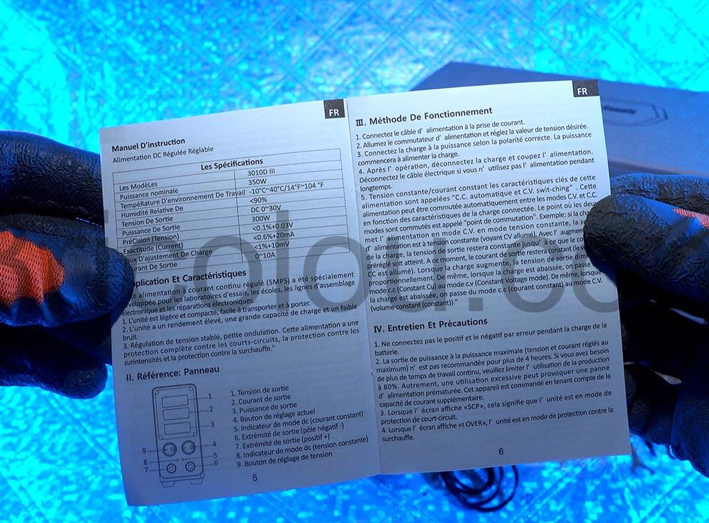 Preciva Alimentation Continue DC Reglable Numerique precision 3010D documentation Preciva Alimentation Continue DC Réglable Numérique précision 3010D documentation