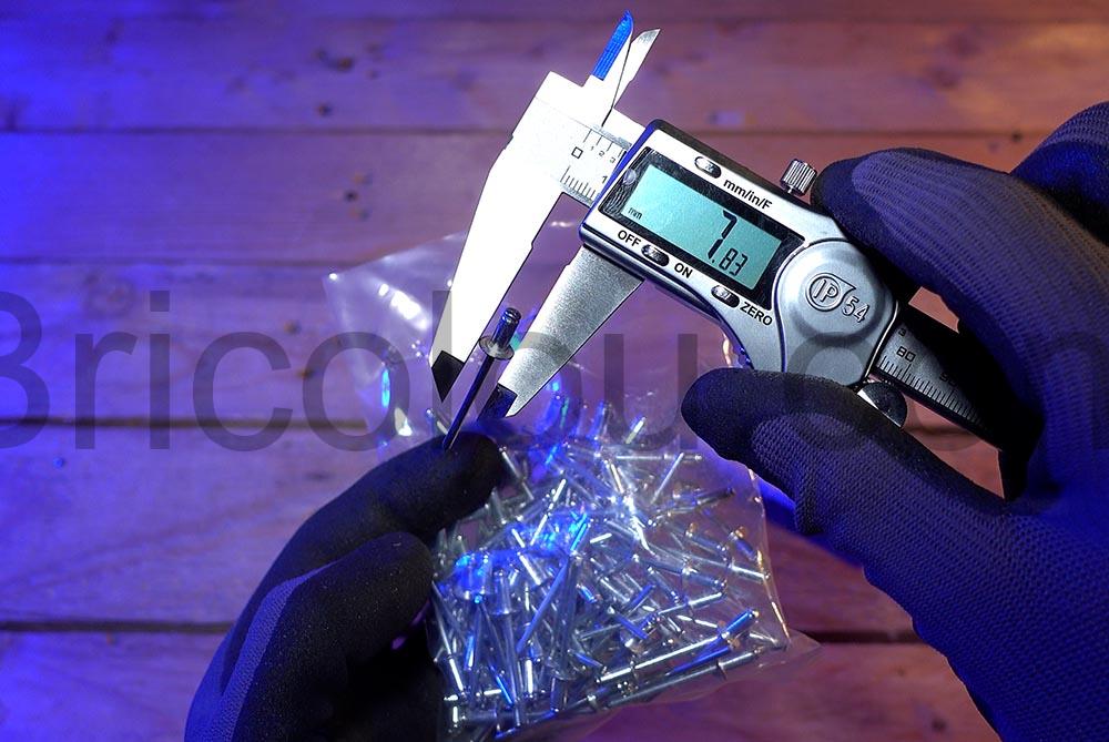 Rapid 5000378 Rivets aluminium O4 x 8mm colier Rapid 5000378 Rivets aluminium Ø4 x 8mm colier