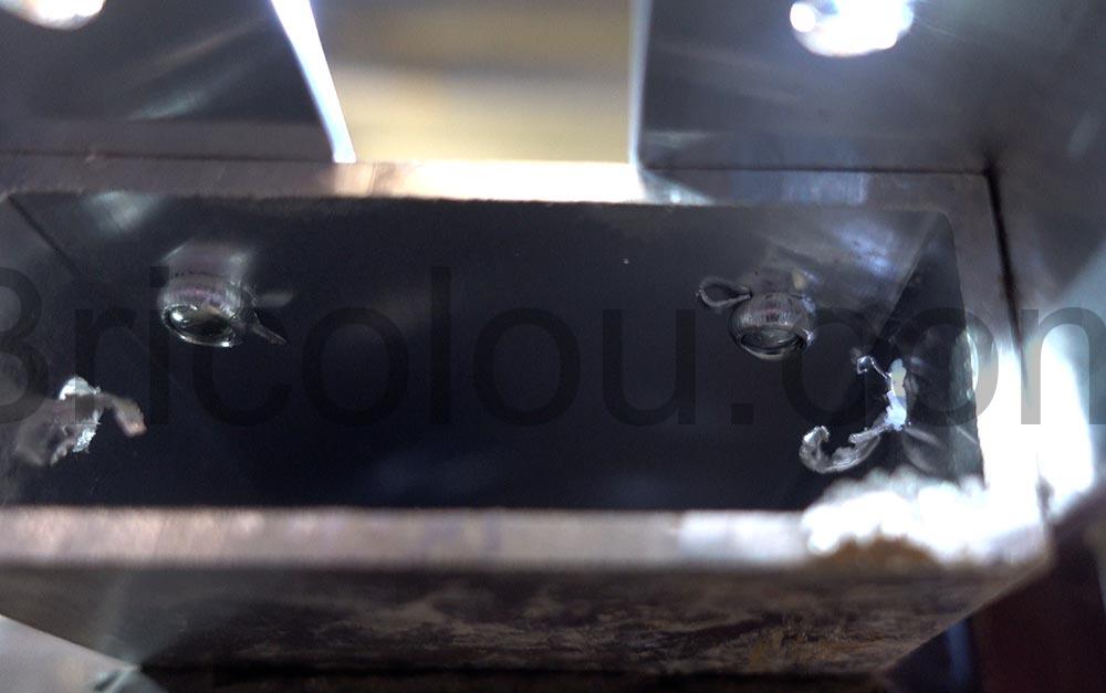 Rapid 5000378 Rivets aluminium O4 x 8mm dessous Rapid 5000378 Rivets aluminium Ø4 x 8mm dessous