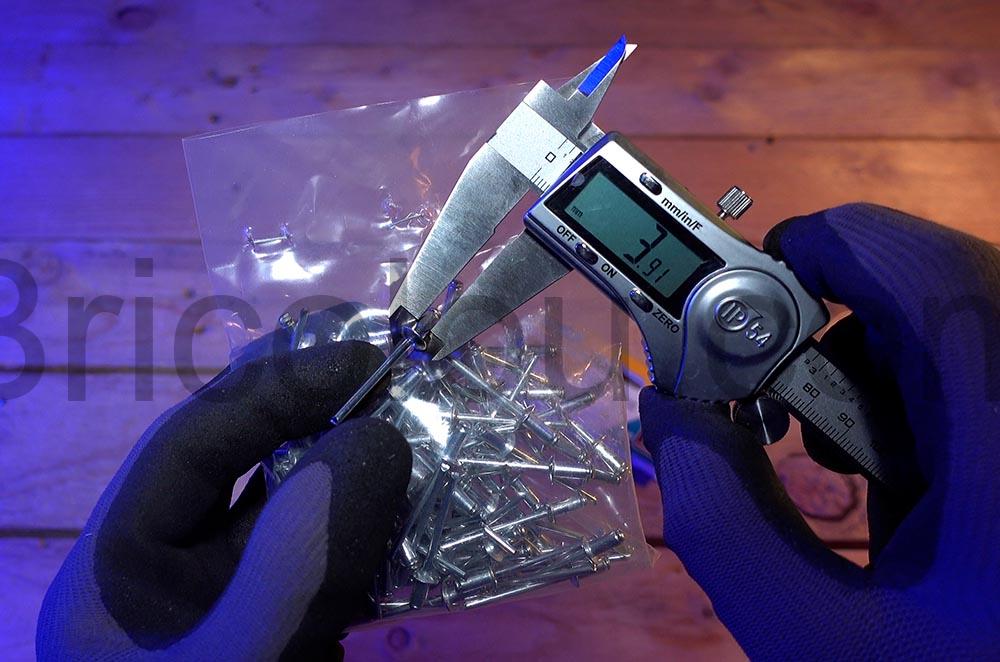 Rapid 5000378 Rivets aluminium O4 x 8mm diametre Rapid 5000378 Rivets aluminium Ø4 x 8mm diametre