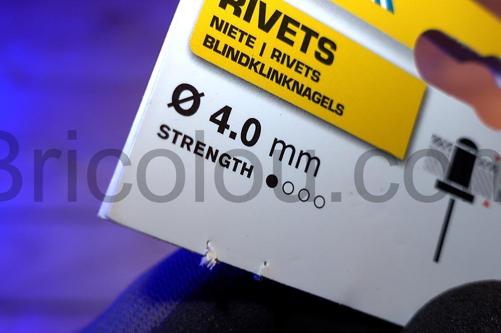 Rapid 5000378 Rivets aluminium O4 x 8mm solidite Rapid 5000378 Rivets aluminium Ø4 x 8mm solidite