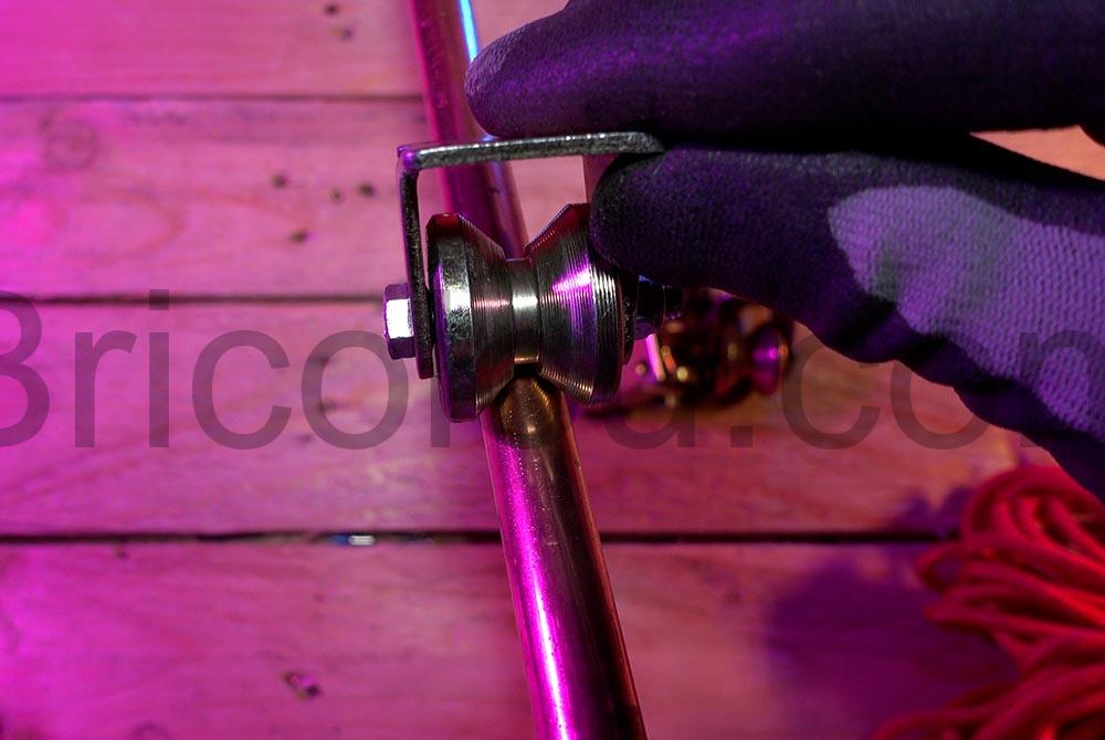 Roulette metal PIQIUQIU guidage rail poulie de Levage slider dolly Rail tube cuivre Roulette métal PIQIUQIU guidage rail poulie de Levage slider dolly Rail tube cuivre