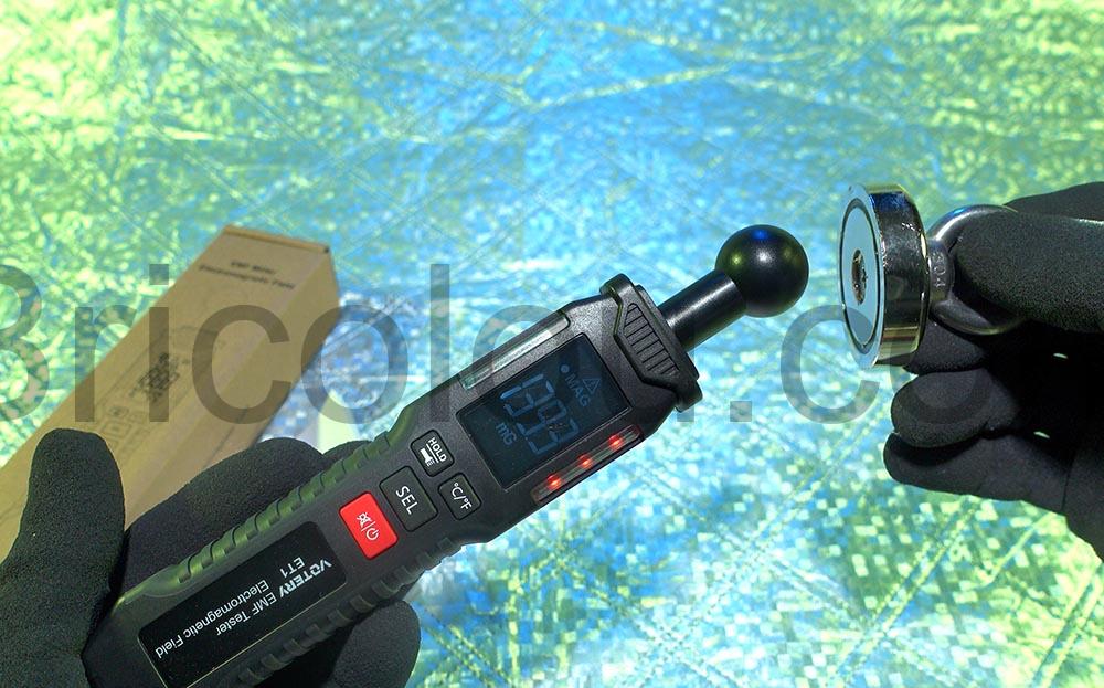 detecteur rayonnement electromagnetique numerique Votery ET1 aimant detecteur rayonnement électromagnétique numérique Votery ET1 aimant