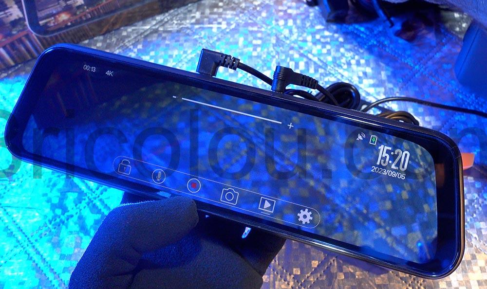 Dashcam avant arriere 4 K retroviseur WeBeqer 4K UHD Tactile affichage Dashcam avant arrière 4 K rétroviseur WeBeqer 4K UHD Tactile affichage