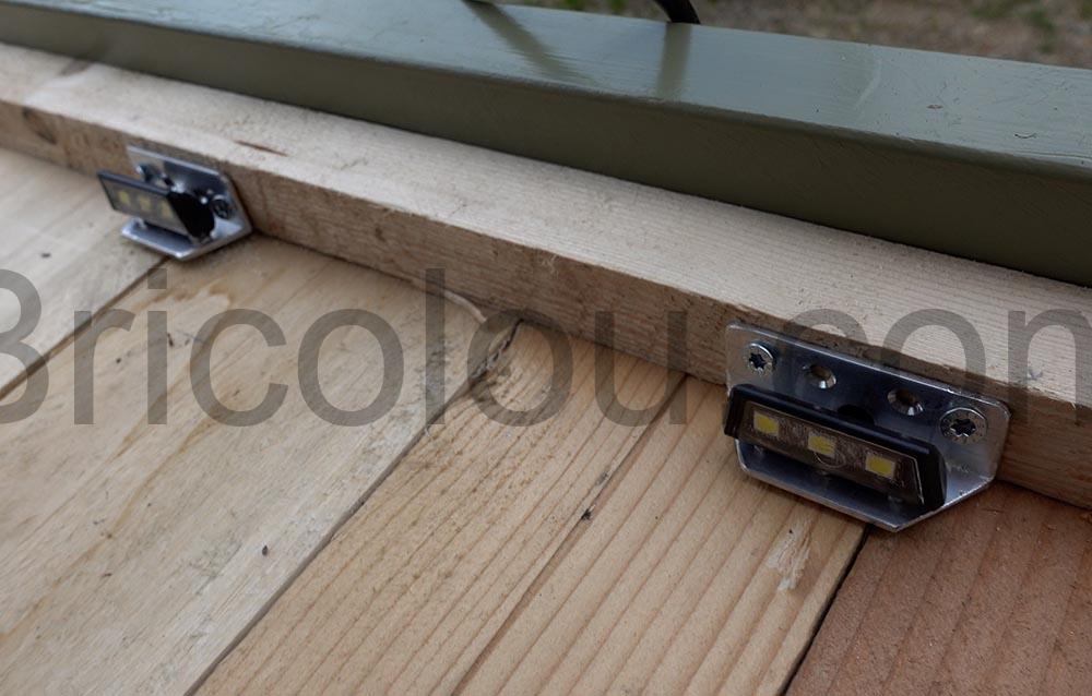 Eclairage plaque immatriculation moto remorque LED homologue monte Eclairage plaque immatriculation moto remorque LED homologué monté