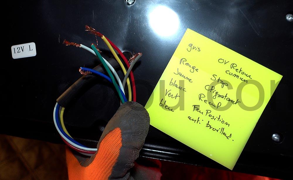 Feu remorque LED branchement Feu remorque LED branchement