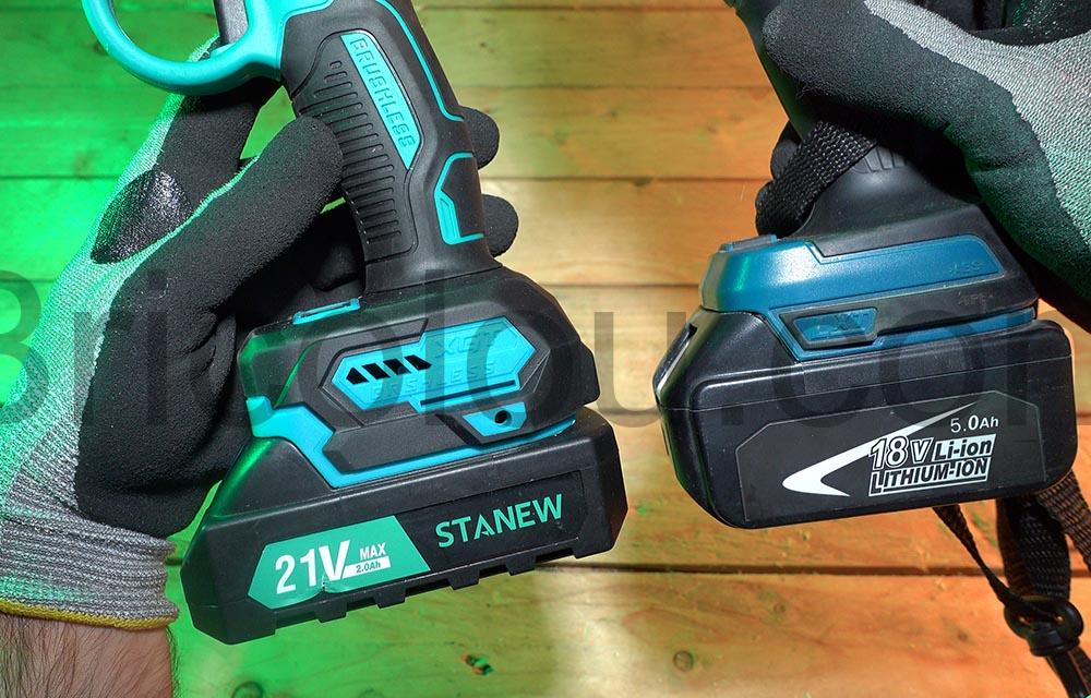 Mini tronconneuse batterie STANEW Electrique sans Fil compatible Makita Mini tronçonneuse batterie STANEW Électrique sans Fil compatible Makita