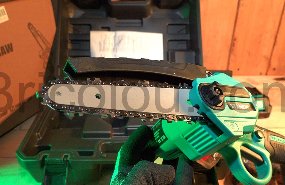 Mini tronconneuse batterie STANEW Electrique sans Fil lame Mini tronçonneuse batterie STANEW Électrique sans Fil lame